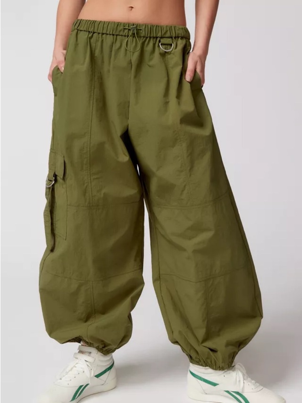 Urban Outfitters Out from Under Jana Nylon Cargo Baggy Balloon Pants